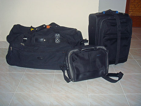 everything in three bags