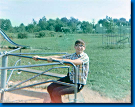 merry-go-round in Jaycox Road park