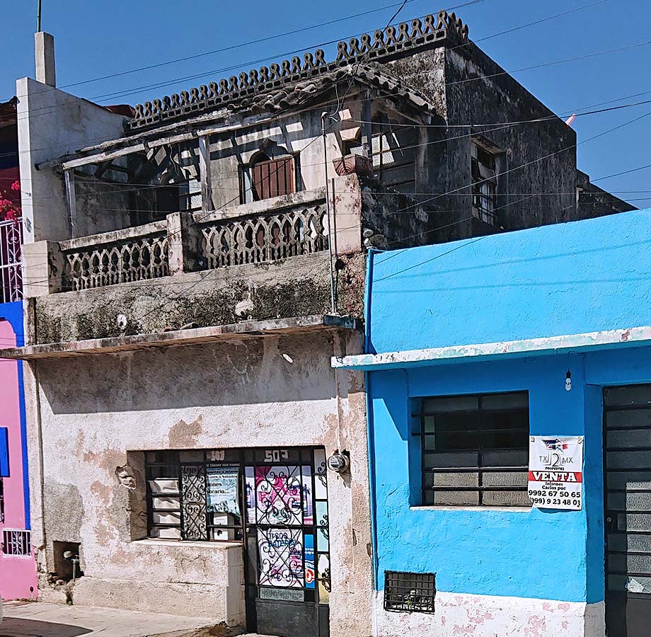 dilapidated house next door