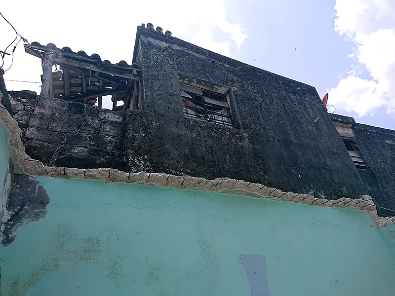 creepy view of house next door