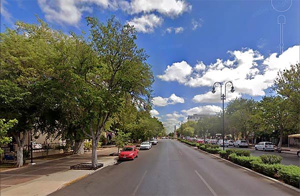 Paseo de Montejo in the shade