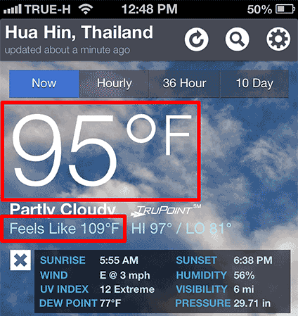 hua hin temperature
